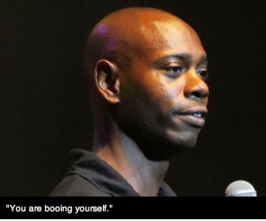dave chappelle booing